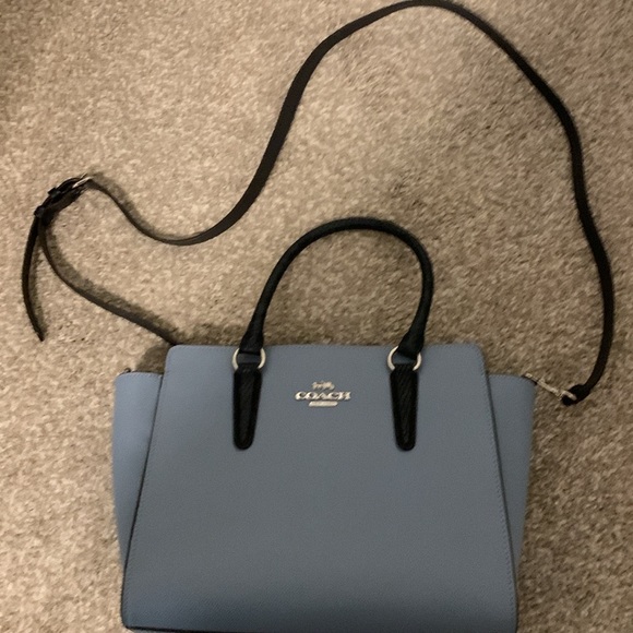 Coach Crossbody Handbag. Color: Blue. Size: 12”l x 4”w x 8”h. - Picture 4 of 7